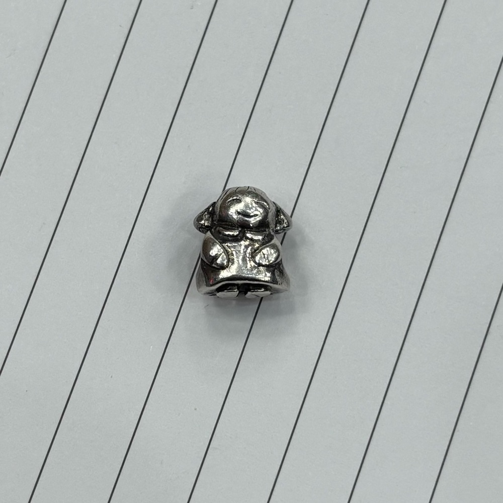 Authentic Pandora Retired Young Girl Family Bead Sterling Silver 790375